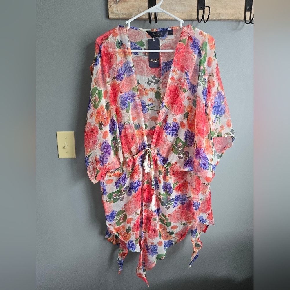 RACHEL Rachel Roy Floral Swim Coverup. Size Small / Medium